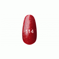 Гель лак № 114 (красный с плотным блеском) 