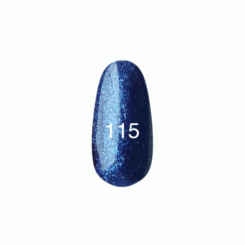 Гель лак № 115 (синий с плотным блеском) фото, цена