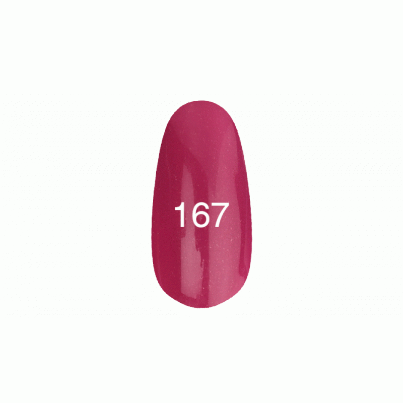 Гель лак № 167 (темно-розовый с перламутром) фото, цена