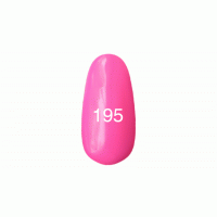 Гель лак № 195 (неоново-розовый плотный, эмаль) 