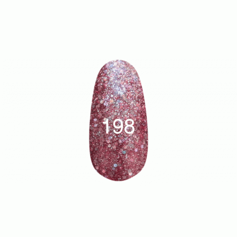 Гель лак № 198 (вишневый с перламутром, блестками) фото, цена