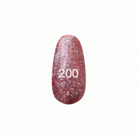 Гель лак № 200 (рыжий с перламутром, блестками) 