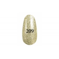Гель лак № 209 (Золотой с серебряными блеском) 