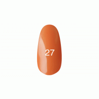 Гель лак № 27 (оранжевый, эмаль) 