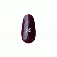 Гель лак № 35 (темный бордовый с плотным блеском) 
