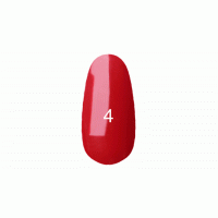 Гель лак № 4 (классический красный цвет, эмаль) 