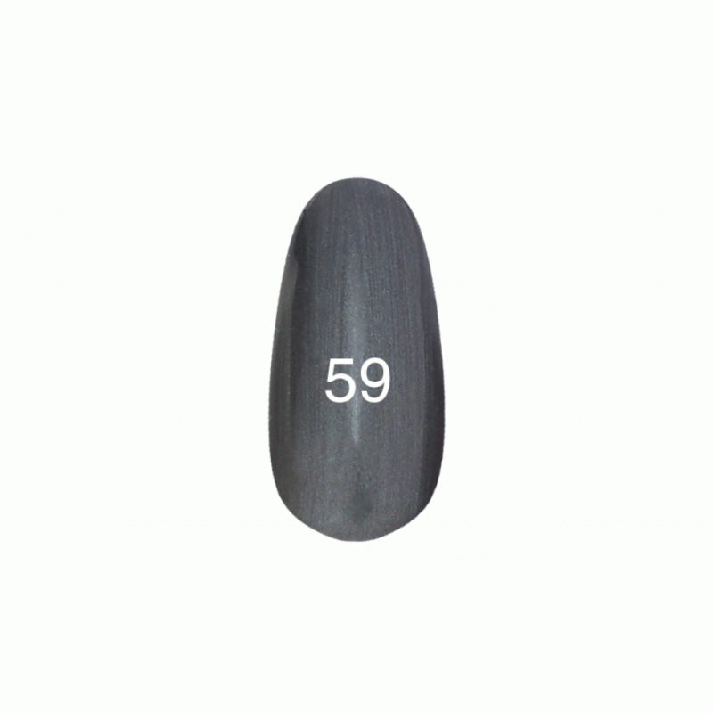 Гель лак № 59 (серо-зеленый, с перламутром) фото, цена