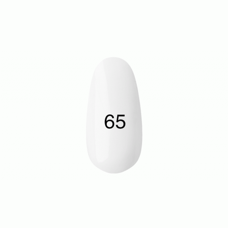 Гель лак № 65 (полупрозрачный, белесый, эмаль) фото, цена