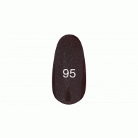 Гель лак № 95 (темно-коричневый с мерцанием) 